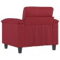 vidaXL Sillón cuero sintético rojo tinto 60 cm vidaXL Sillón cuero sintético rojo tinto 60 cm
