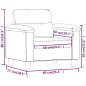 vidaXL Sillón cuero sintético rojo tinto 60 cm vidaXL Sillón cuero sintético rojo tinto 60 cm