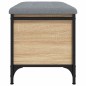 vidaXL Banco con almacenaje madera ingeniería roble Sonoma 62x42x45 cm vidaXL Banco con almacenaje madera ingeniería roble Sonoma 62x42x45 cm