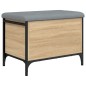 vidaXL Banco con almacenaje madera ingeniería roble Sonoma 62x42x45 cm vidaXL Banco con almacenaje madera ingeniería roble Sonoma 62x42x45 cm
