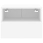 vidaXL Mueble de TV de pared madera de ingeniería blanco 40x30x30 cm vidaXL Mueble de TV de pared madera de ingeniería blanco 40x30x30 cm