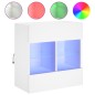 vidaXL Mueble de TV de pared con luces LED blanco 58,5x30x60,5 cm