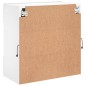 vidaXL Mueble de TV de pared con luces LED blanco 58,5x30x60,5 cm
