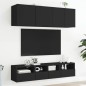 vidaXL Mueble de pared para TV madera de ingeniería negro 40x30x30 cm vidaXL Mueble de pared para TV madera de ingeniería negro 40x30x30 cm