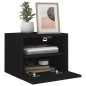 vidaXL Mueble de pared para TV madera de ingeniería negro 40x30x30 cm vidaXL Mueble de pared para TV madera de ingeniería negro 40x30x30 cm
