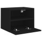 vidaXL Mueble de pared para TV madera de ingeniería negro 40x30x30 cm vidaXL Mueble de pared para TV madera de ingeniería negro 40x30x30 cm