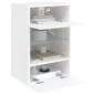 vidaXL Mueble de TV de pared con luces LED blanco 40x30x60,5 cm