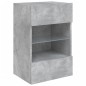 vidaXL Mueble de TV de pared con luces LED gris hormigón 40x30x60,5 cm vidaXL Mueble de TV de pared con luces LED gris hormigón 40x30x60,5 cm
