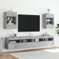 vidaXL Mueble de TV de pared con luces LED gris hormigón 40x30x60,5 cm vidaXL Mueble de TV de pared con luces LED gris hormigón 40x30x60,5 cm