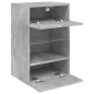 vidaXL Mueble de TV de pared con luces LED gris hormigón 40x30x60,5 cm vidaXL Mueble de TV de pared con luces LED gris hormigón 40x30x60,5 cm
