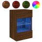 vidaXL Mueble de TV de pared con luces LED roble marrón 40x30x60,5 cm vidaXL Mueble de TV de pared con luces LED roble marrón 40x30x60,5 cm
