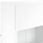 vidaXL Mueble de TV de pared con luces LED blanco 78,5x30x60,5 cm