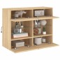 vidaXL Mueble TV de pared con luces LED roble Sonoma 78,5x30x60,5 cm vidaXL Mueble TV de pared con luces LED roble Sonoma 78,5x30x60,5 cm
