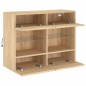 vidaXL Mueble TV de pared con luces LED roble Sonoma 78,5x30x60,5 cm vidaXL Mueble TV de pared con luces LED roble Sonoma 78,5x30x60,5 cm