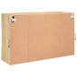 vidaXL Mueble TV de pared con luces LED roble Sonoma 98,5x30x60,5 cm vidaXL Mueble TV de pared con luces LED roble Sonoma 98,5x30x60,5 cm