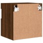 vidaXL Mueble de TV de pared con luces LED roble marrón 40x30x40 cm vidaXL Mueble de TV de pared con luces LED roble marrón 40x30x40 cm