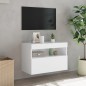 vidaXL Mueble de TV de pared con luces LED blanco 60x30x40 cm