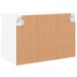 vidaXL Mueble de TV de pared con luces LED blanco 60x30x40 cm