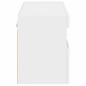 vidaXL Mueble de TV de pared con luces LED blanco 80x30x40 cm vidaXL Mueble de TV de pared con luces LED blanco 80x30x40 cm