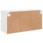 vidaXL Mueble de TV de pared con luces LED blanco 80x30x40 cm vidaXL Mueble de TV de pared con luces LED blanco 80x30x40 cm