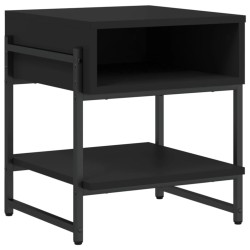 vidaXL Mesa de centro madera de ingeniería negro 40x40x45 cm