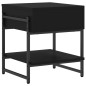 vidaXL Mesa de centro madera de ingeniería negro 40x40x45 cm vidaXL Mesa de centro madera de ingeniería negro 40x40x45 cm
