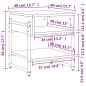 vidaXL Mesa de centro madera de ingeniería negro 40x40x45 cm vidaXL Mesa de centro madera de ingeniería negro 40x40x45 cm