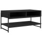 vidaXL Mesa de centro madera contrachapada negro 90x50x45 cm vidaXL Mesa de centro madera contrachapada negro 90x50x45 cm