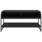 vidaXL Mesa de centro madera contrachapada negro 90x50x45 cm vidaXL Mesa de centro madera contrachapada negro 90x50x45 cm