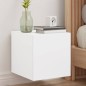 vidaXL Mueble de TV de pared con luces LED blanco 30,5x35x30 cm vidaXL Mueble de TV de pared con luces LED blanco 30,5x35x30 cm