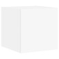 vidaXL Mueble de TV de pared con luces LED blanco 30,5x35x30 cm vidaXL Mueble de TV de pared con luces LED blanco 30,5x35x30 cm