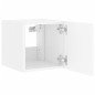 vidaXL Mueble de TV de pared con luces LED blanco 30,5x35x30 cm vidaXL Mueble de TV de pared con luces LED blanco 30,5x35x30 cm