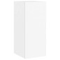 vidaXL Mueble de TV de pared con luces LED blanco 30,5x35x70 cm
