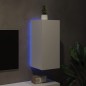 vidaXL Mueble de TV de pared con luces LED blanco 30,5x35x70 cm
