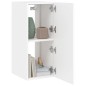 vidaXL Mueble de TV de pared con luces LED blanco 30,5x35x70 cm