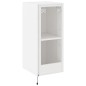 vidaXL Mueble de TV de pared con luces LED blanco 30,5x35x70 cm