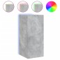 vidaXL Muebles TV de pared luces LED 2 uds gris hormigón 30,5x35x70 cm vidaXL Muebles TV de pared luces LED 2 uds gris hormigón 30,5x35x70 cm