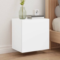 vidaXL Mueble de TV de pared madera ingeniería blanco 40,5x30x40 cm