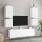 vidaXL Mueble de TV de pared madera ingeniería blanco 40,5x30x40 cm