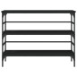 vidaXL Mesa consola madera de ingeniería negro 100x32x75 cm vidaXL Mesa consola madera de ingeniería negro 100x32x75 cm