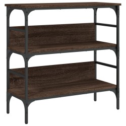 vidaXL Mesa consola madera de ingeniería marrón roble 75x32x75 cm