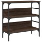 vidaXL Mesa consola madera de ingeniería marrón roble 75x32x75 cm vidaXL Mesa consola madera de ingeniería marrón roble 75x32x75 cm