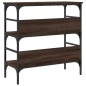 vidaXL Mesa consola madera de ingeniería marrón roble 75x32x75 cm vidaXL Mesa consola madera de ingeniería marrón roble 75x32x75 cm