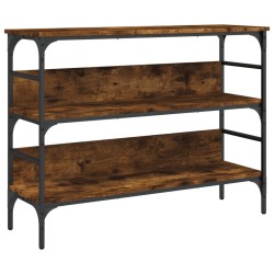 vidaXL Mesa consola madera de ingeniería roble ahumado 100x32x75 cm