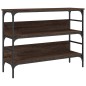 vidaXL Mesa consola madera de ingeniería marrón roble 100x32x75 cm vidaXL Mesa consola madera de ingeniería marrón roble 100x32x75 cm
