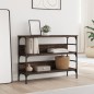 vidaXL Mesa consola madera de ingeniería marrón roble 100x32x75 cm vidaXL Mesa consola madera de ingeniería marrón roble 100x32x75 cm