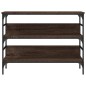 vidaXL Mesa consola madera de ingeniería marrón roble 100x32x75 cm vidaXL Mesa consola madera de ingeniería marrón roble 100x32x75 cm