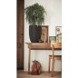 Capi Jarrón elegante bajo Nature Rib negro 46x58 cm PKBLR783