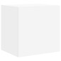 vidaXL Muebles de TV de pared con luces LED 2 uds blanco 40,5x35x40 cm