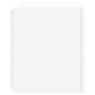 vidaXL Muebles de TV de pared con luces LED 2 uds blanco 40,5x35x40 cm